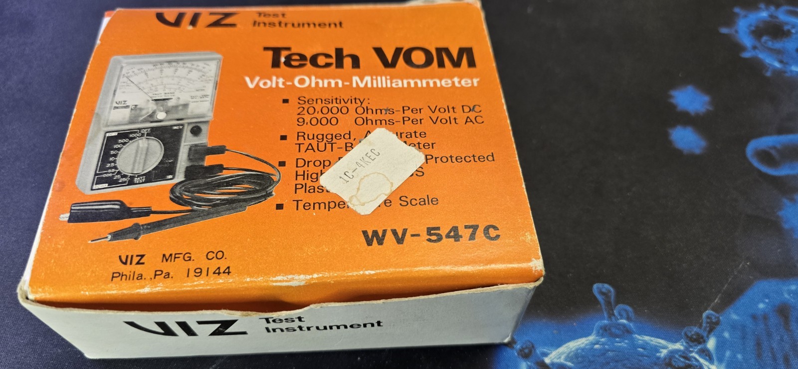 VIZ WV-547C Analog Multimeter CAT II, Fuse Protected, Carrying Case