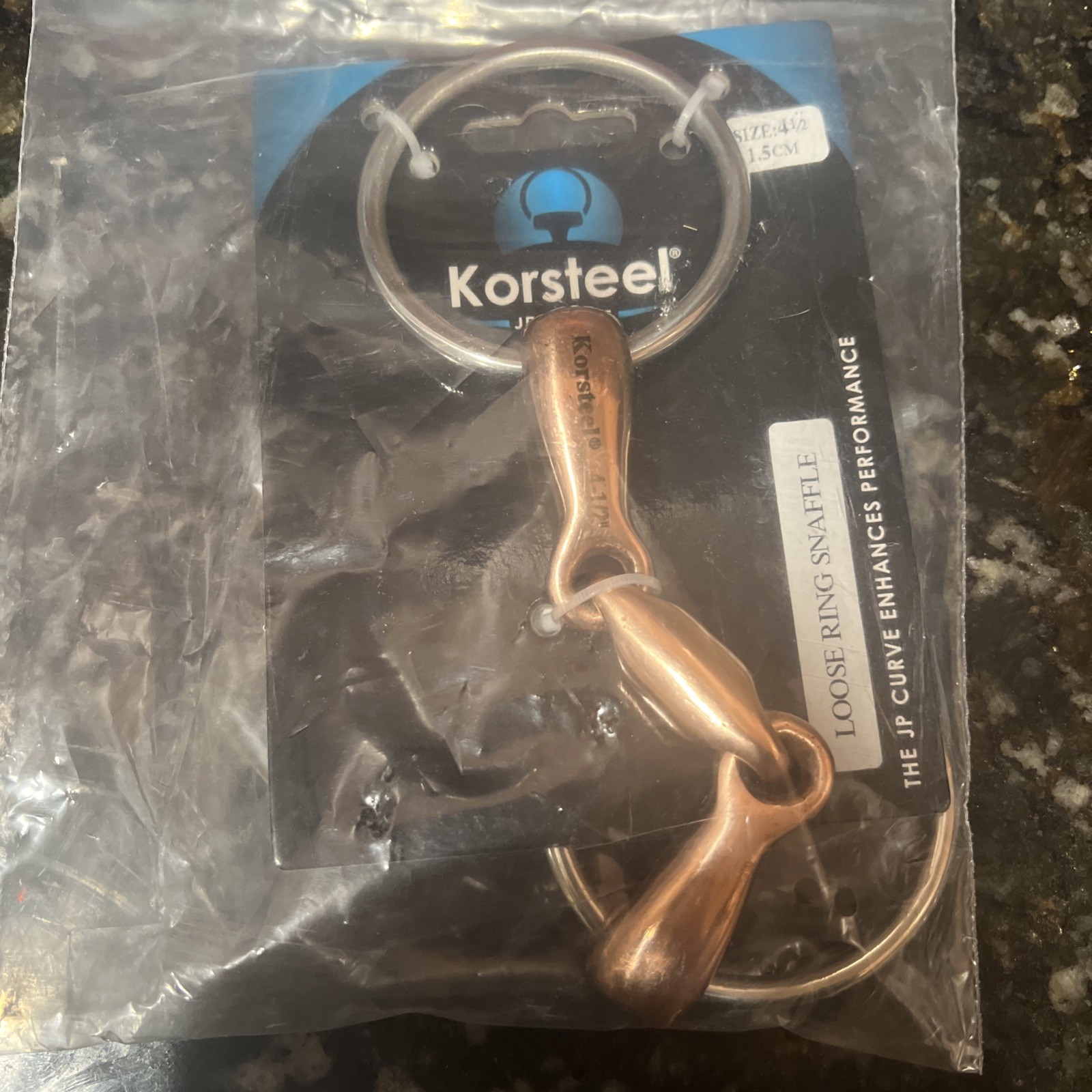 Korsteel bit - Loose Ring Snaffle 4 1/2 Inch