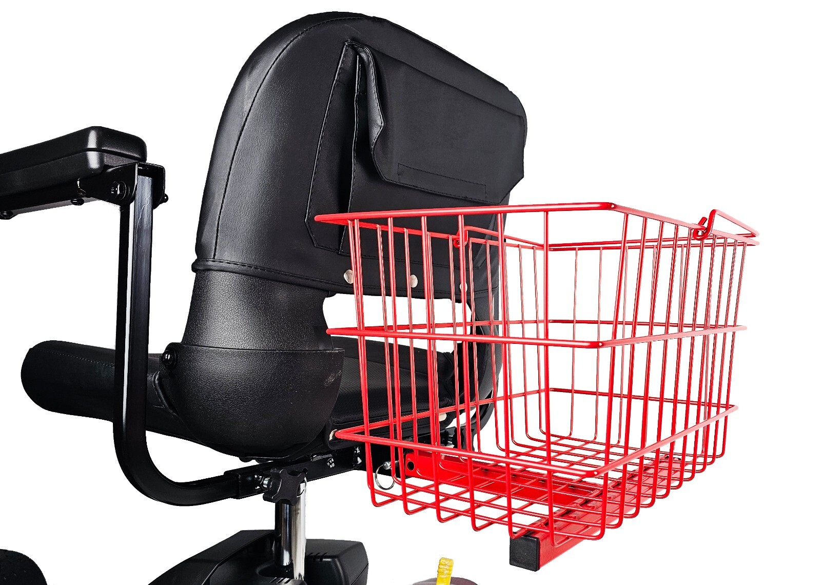 Large Rear Basket For Mobility Scooters - RED