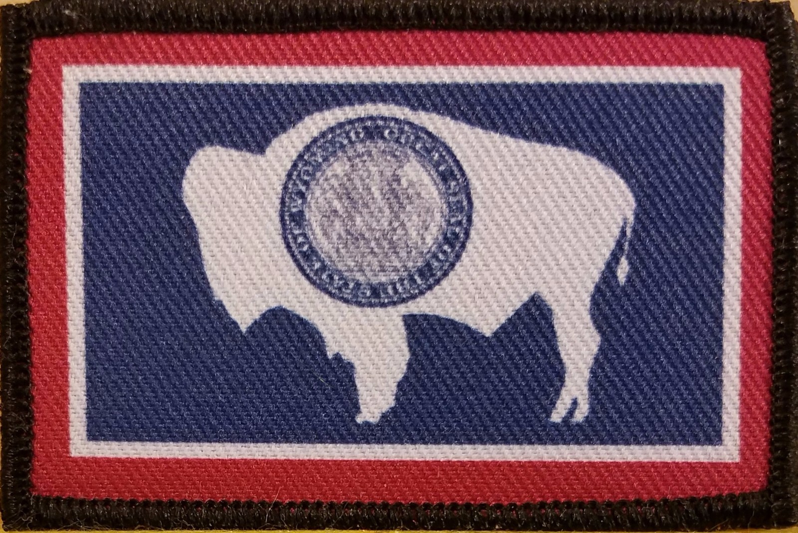WYOMING State Patch W/ VELCRO® Brand Fastener Tactical  Emblem #5