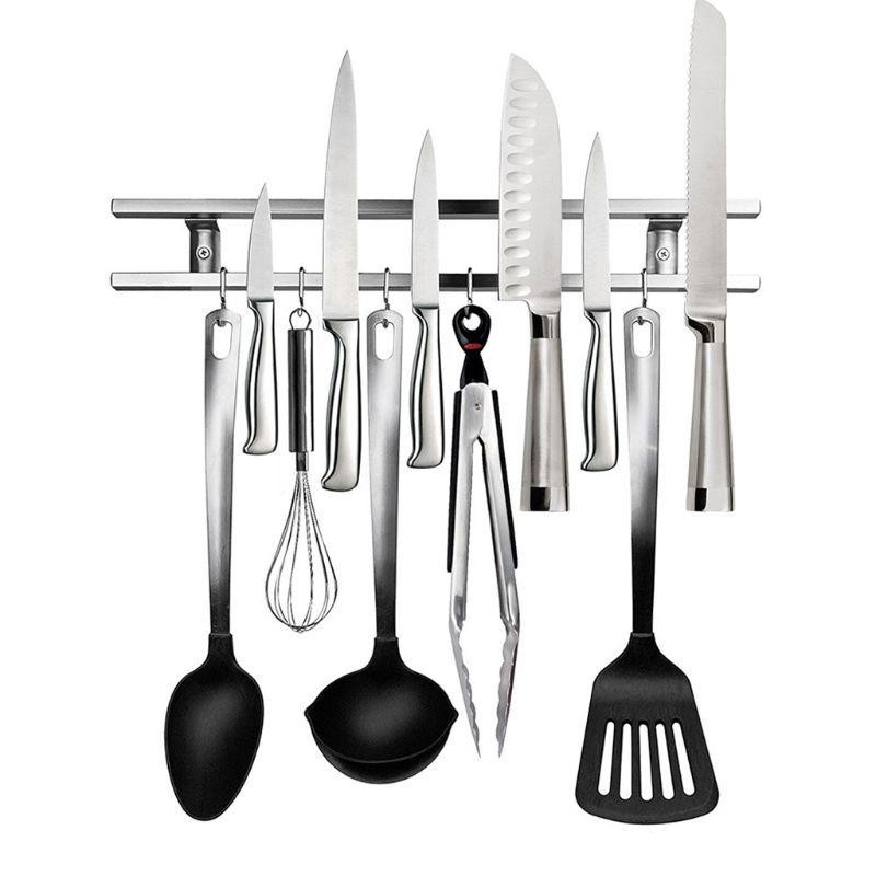 18 Inch Stainless Steel Knife Holder - Wall Mounted  - By Wellington Wares