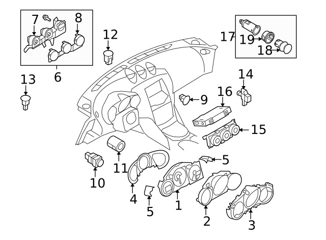 Genuine Nissan Cigar Lighter Assembly 25331-2Y90A