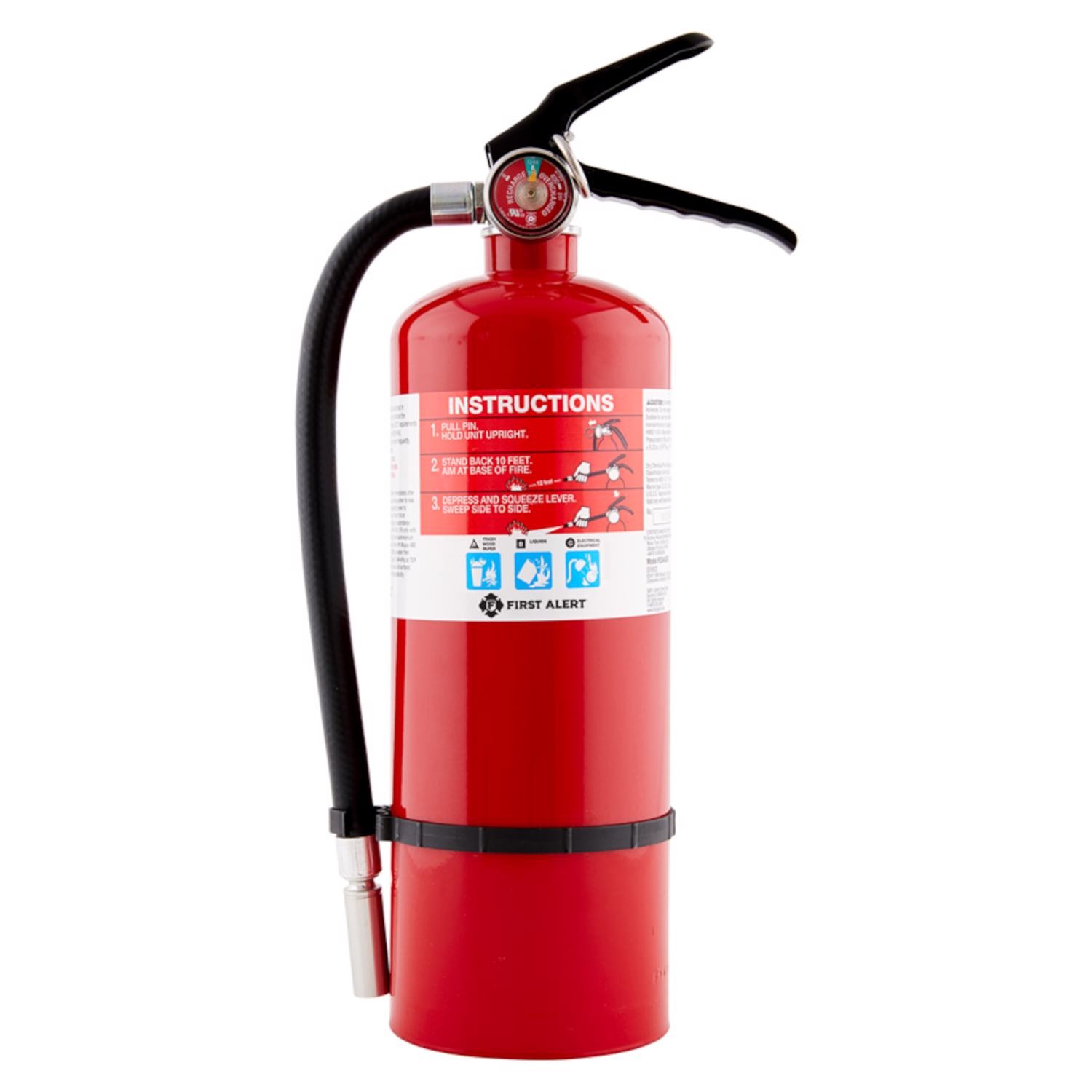 First Alert PRO5 Red Heavy Duty Fire Plus Extinguisher 10.2 lbs. (Pack of 2)