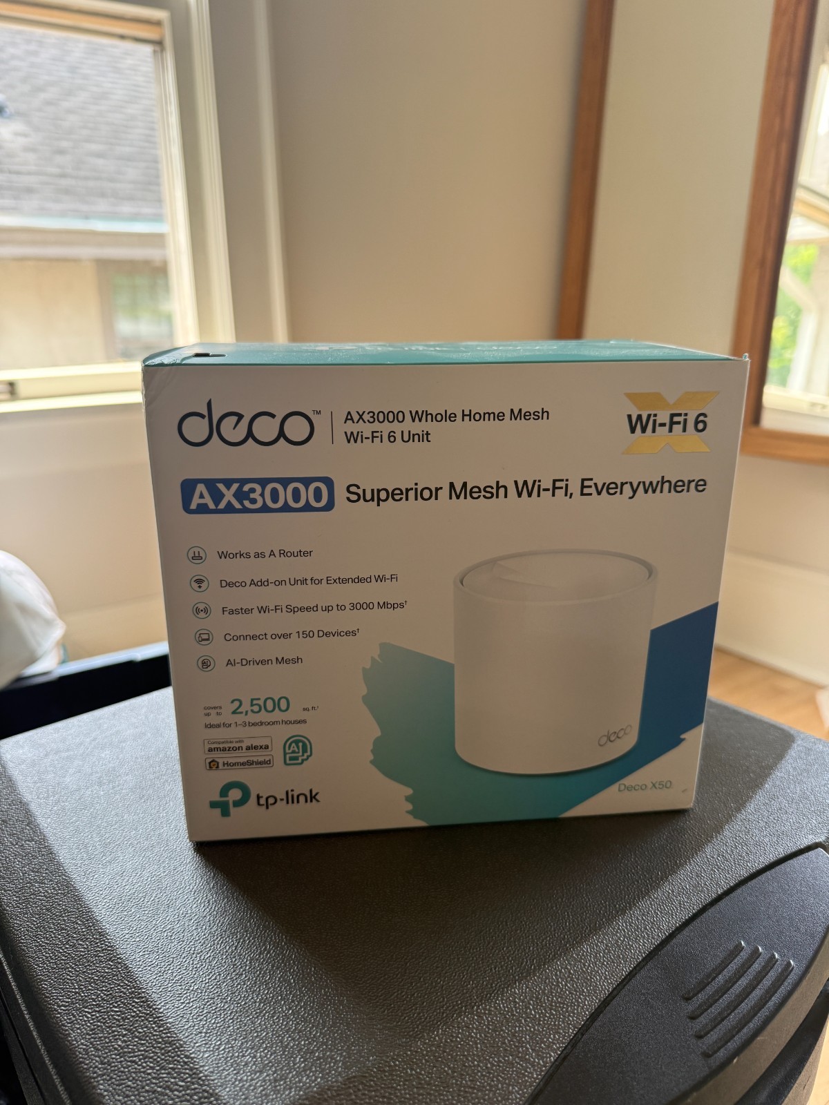 TP-Link Deco X50 AX3000 Dual-Band Mesh WiFi 6 Router Tested Reset w/ AC Adaptor
