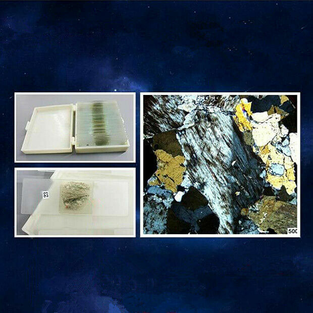 30um Geological Grinding Flakes Prepared Ore Rock Specimen Microscope Slides