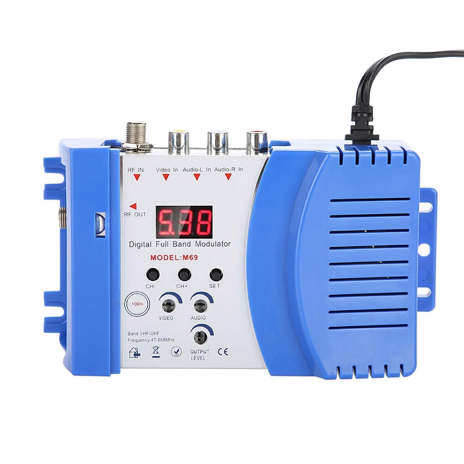 RF Modulator AVRF AVTV Converter VHF UHF 110V US
