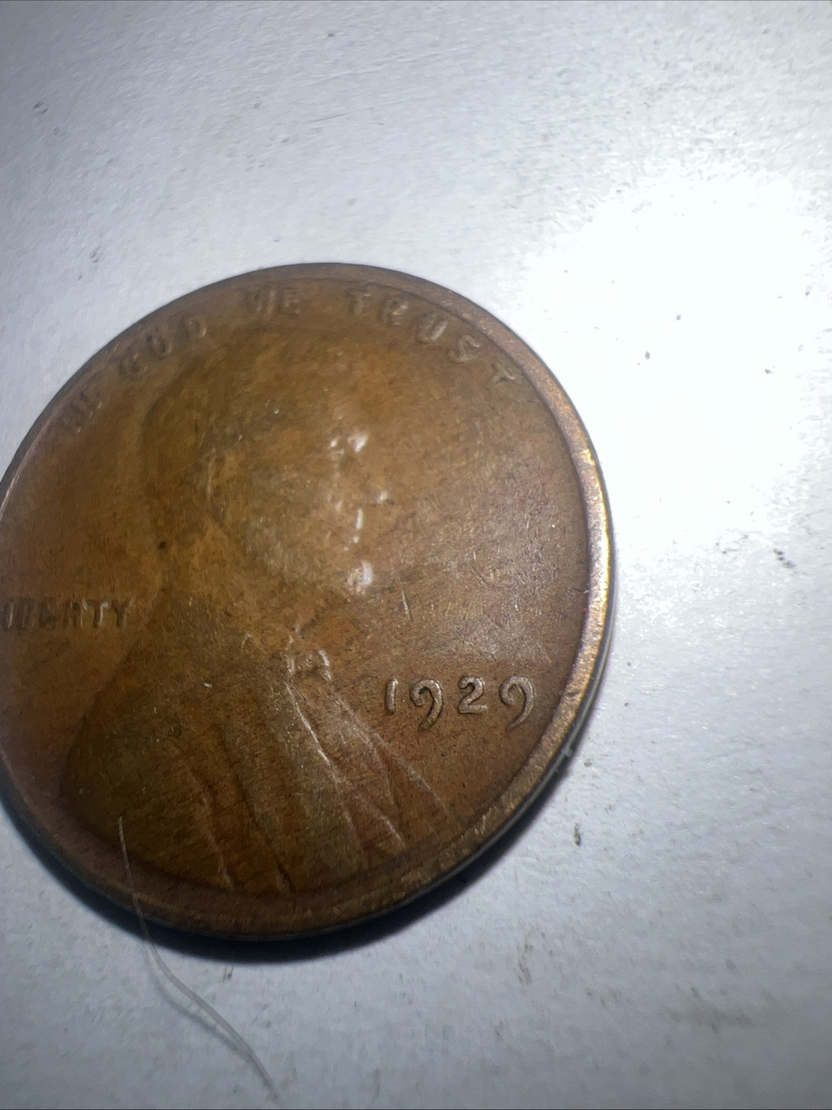 1929 Lincoln Wheat Cent No Mint Mark Fine