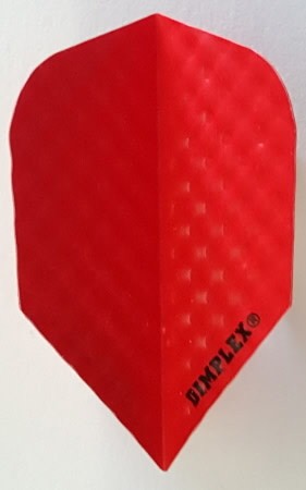 Harrows Solid Red Dimplex Standard Dart Flights