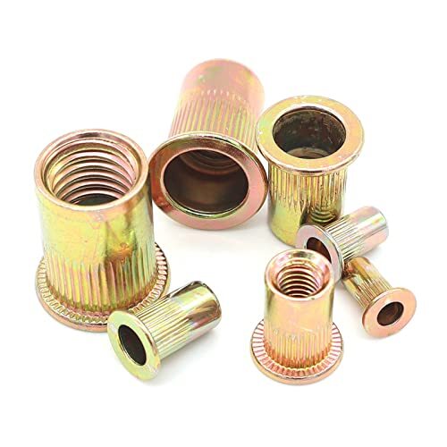 20pcs 3/8''-16 Rivet Nuts Threaded Insert Nutsert Rivnuts Carbon Steel