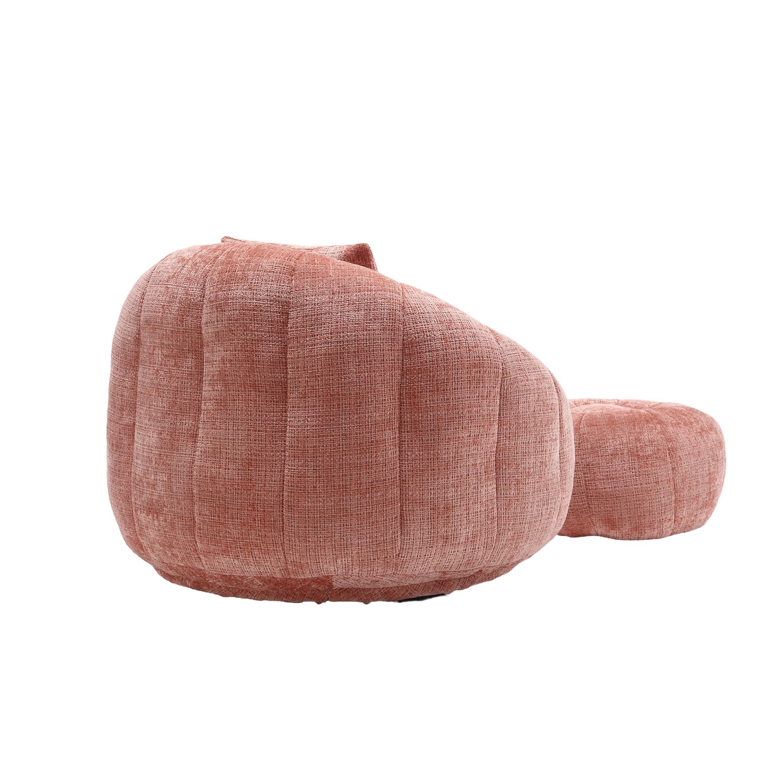 UNITED WE WIN Modern Bean Bag Chairs, Comfy Round Chair for Adults with Ottoman