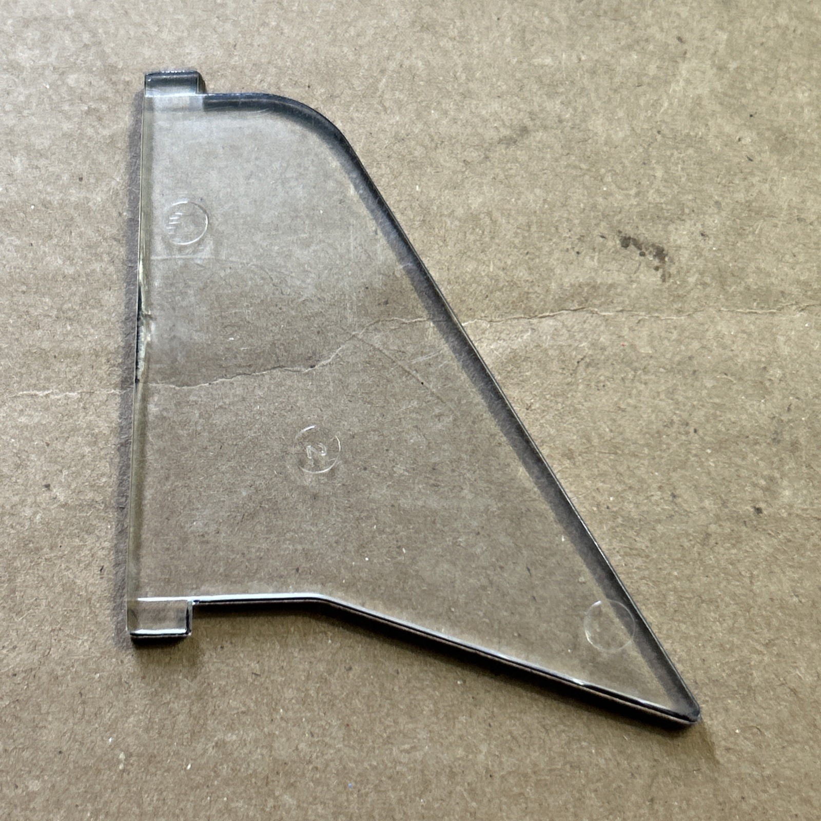 Unknown Clear Playfield Pinball Plastic Part Bp1