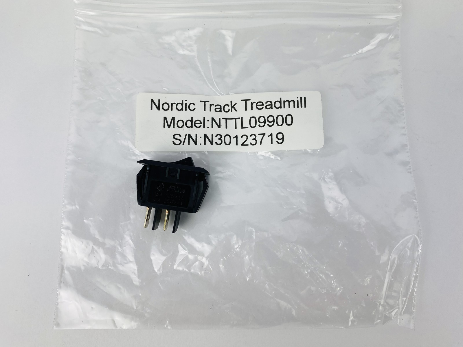 NordicTrack NTTL09900 Treadmill Power Entry On Off Switch (PP361)