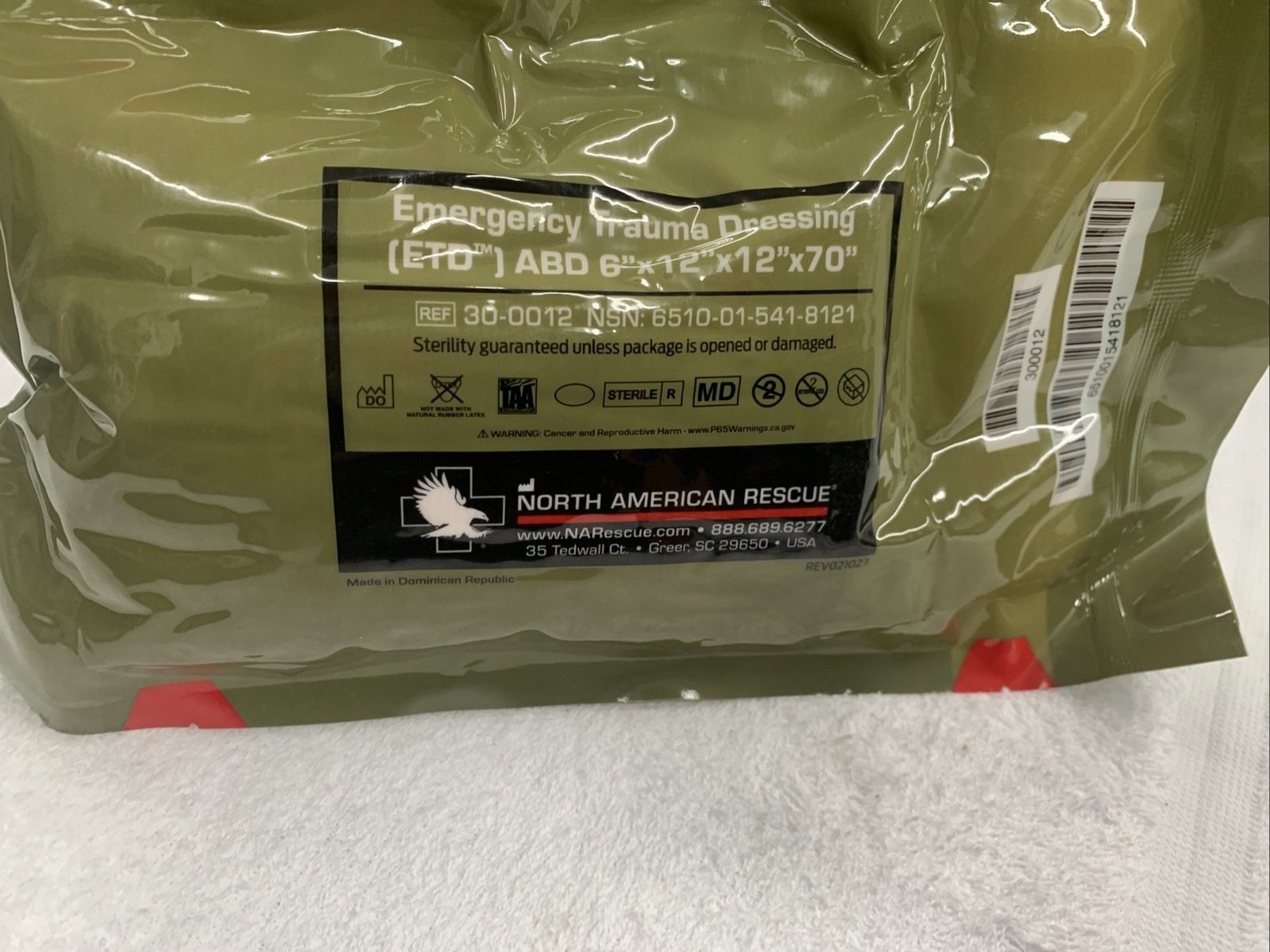 North American Rescue NAR Emergency Trauma Dressing ETD 6" IFAK Medical (A5)