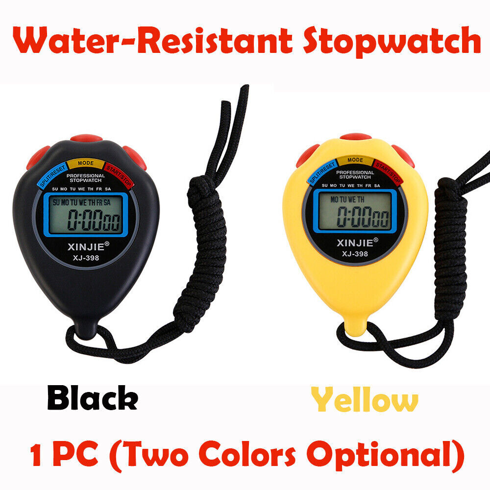 Professional Handheld LCD Chronograph Digital Sports Stopwatch Timer Stop Watch