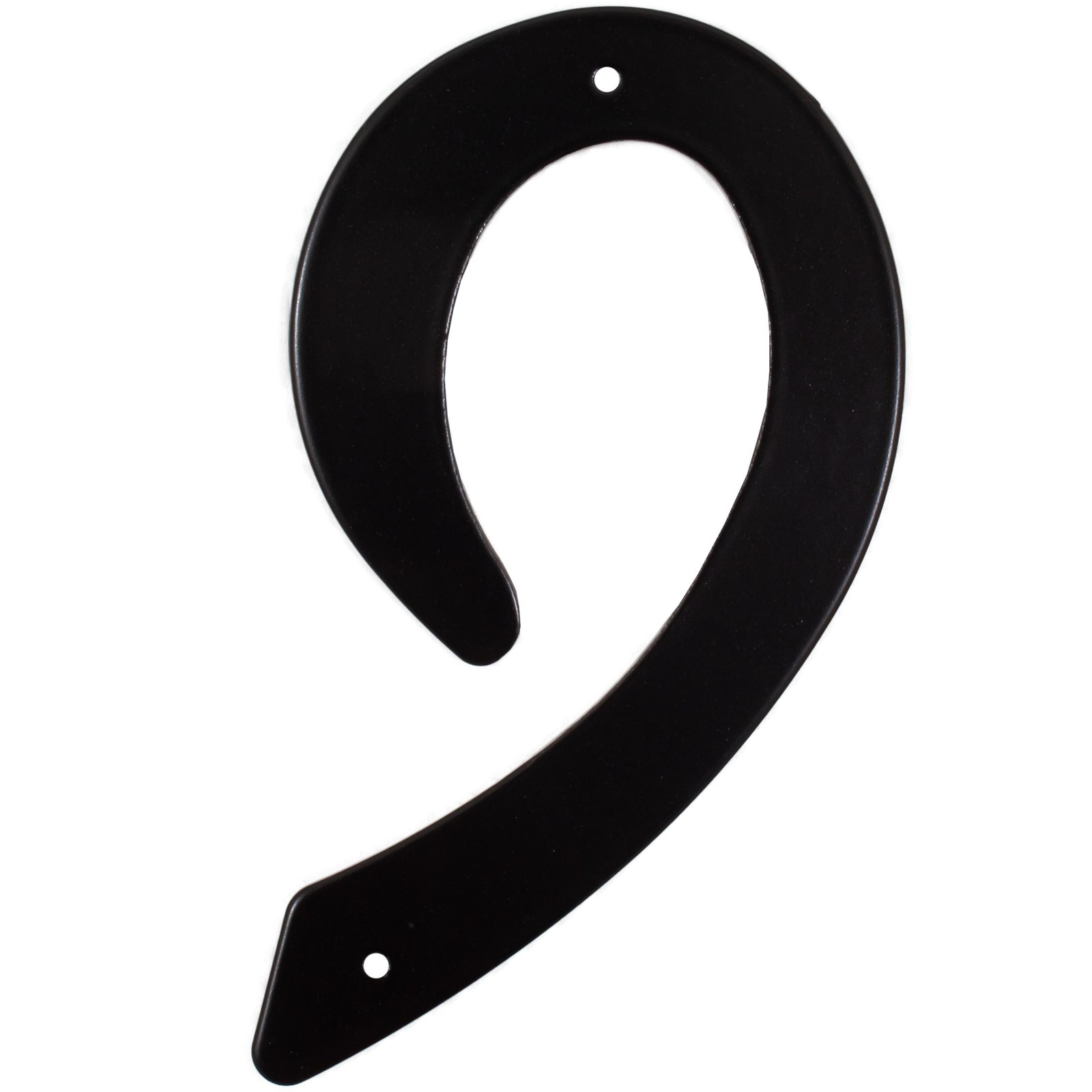 Smooth House Number, #9, 4 Inches, Matte Black by Stone Harbor Hardware