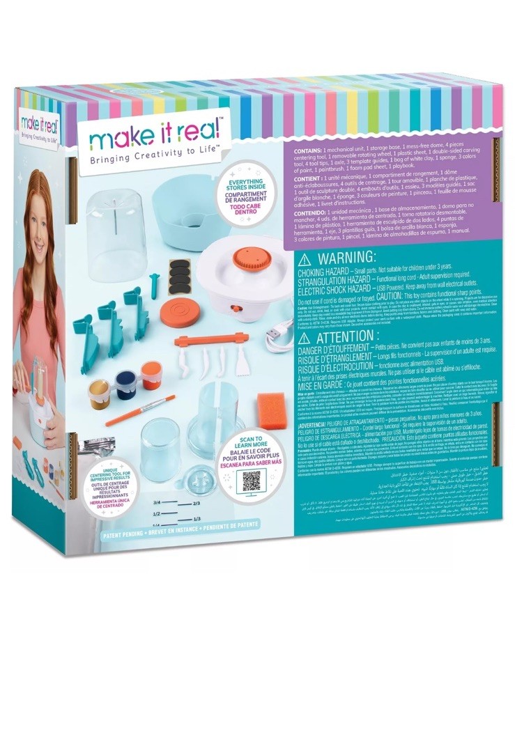 Mini Pottery Studio Craft Kit for Tweens Create 10 Miniature Pottery Projects