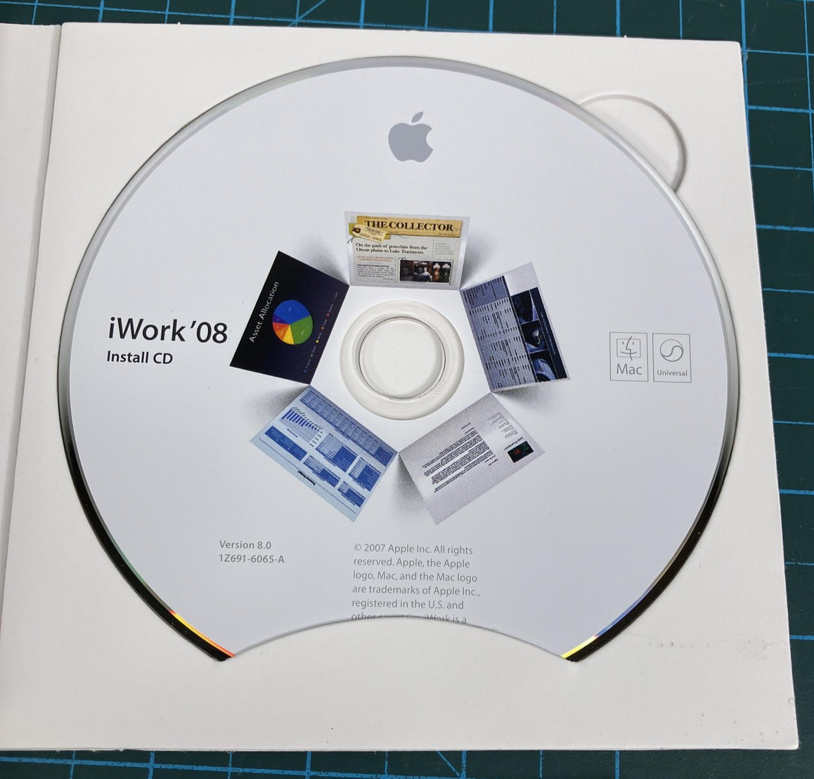 Apple iWork 08 Software Suite CD Boxed Complete Mac Pages Numbers Keynote USA
