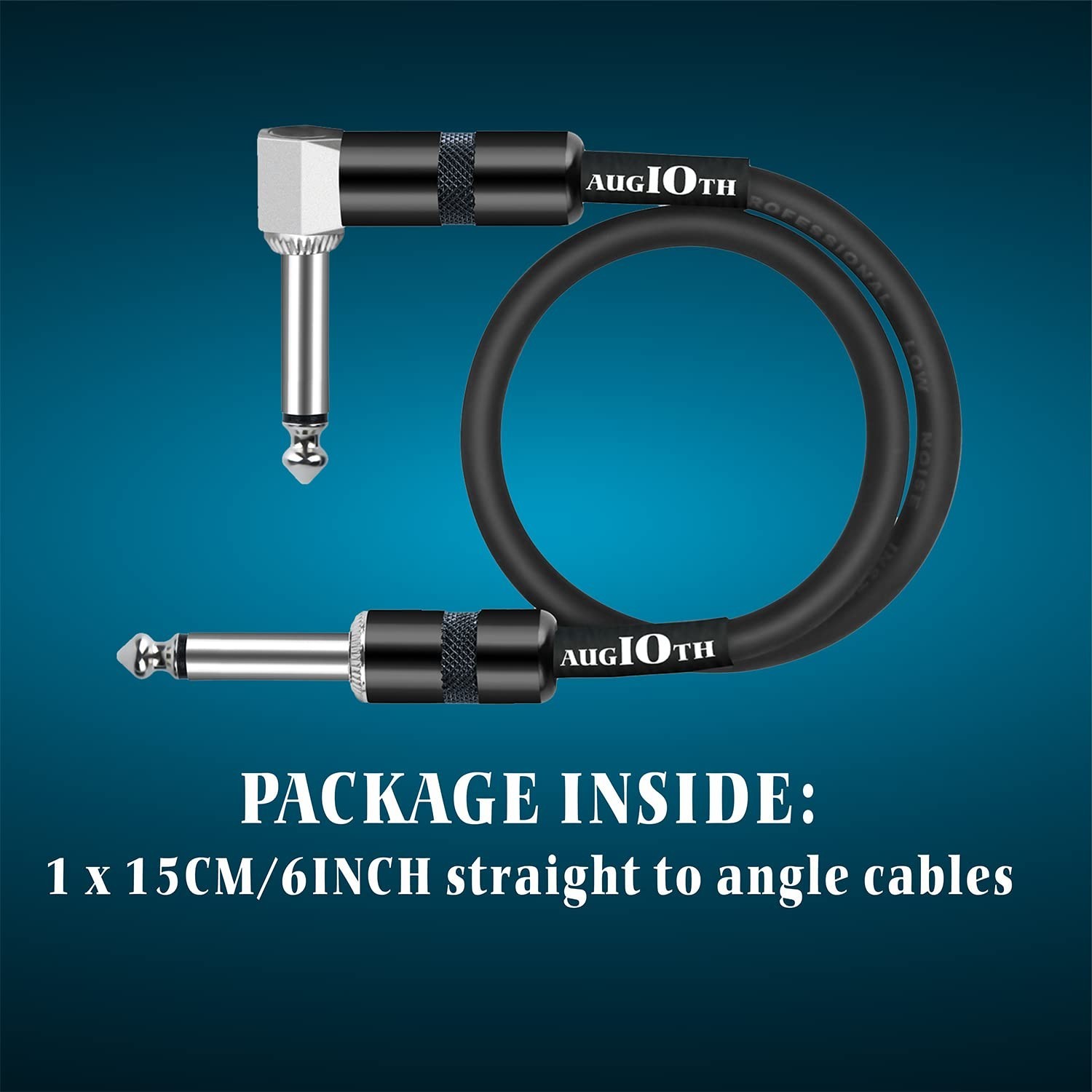 6 Inch Guitar Patch Cable 15 CM Performance Guitar Effect Pedal Cables Straig...
