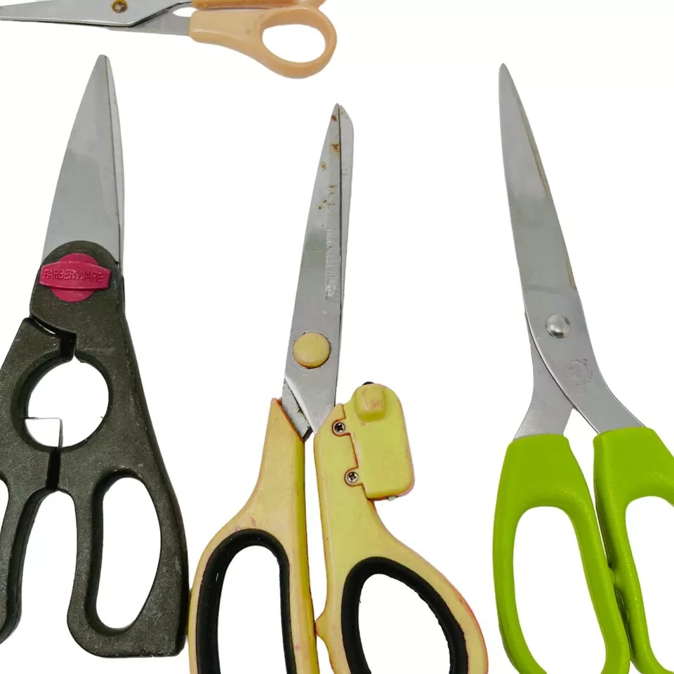 6 Pcs Farberware and Assorted Flower Scissors Set, Stainless Steel Shears