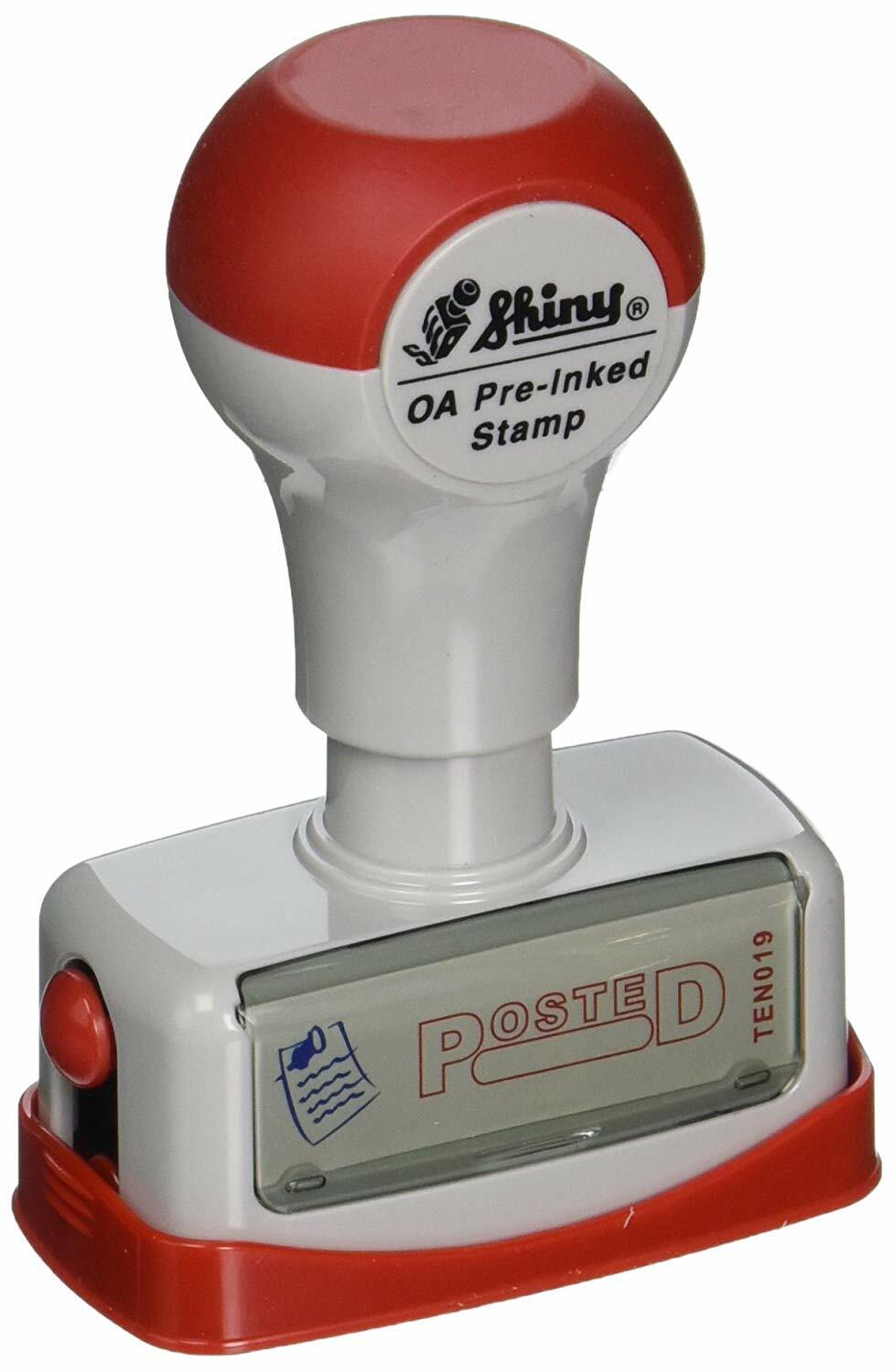 POSTED Two Color Preinked Title Stamp by Shiny (TEN019)