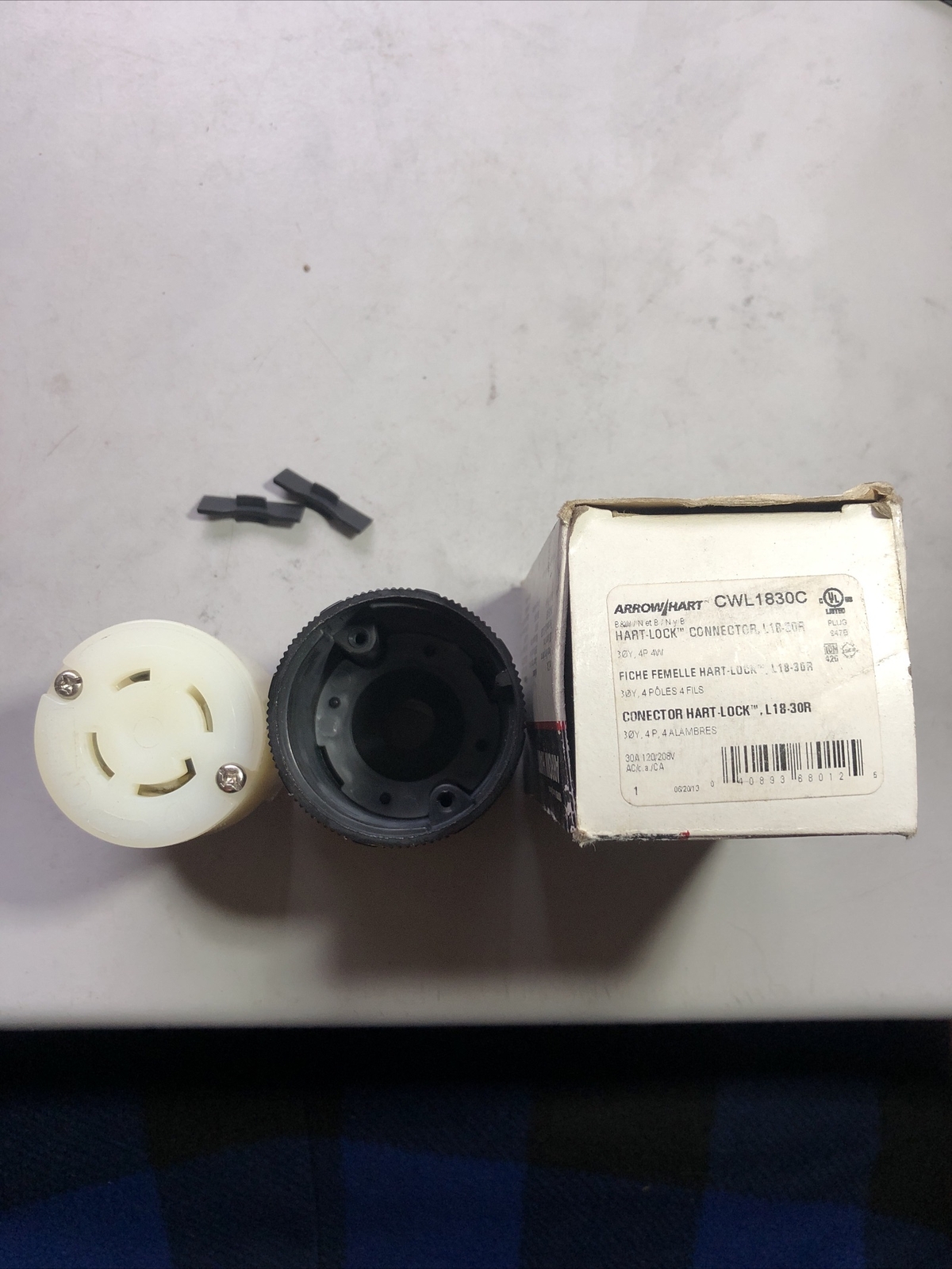 Arrow Hart CWL1830C 4 Prong 30 Amp Hart-lock Connector