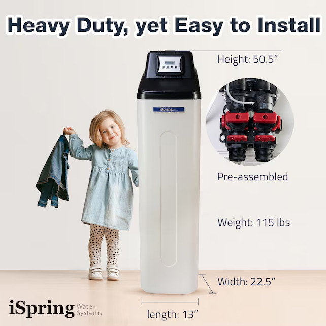 Whole House Water Softener 45000 Grain Salt Based System New Authentic
