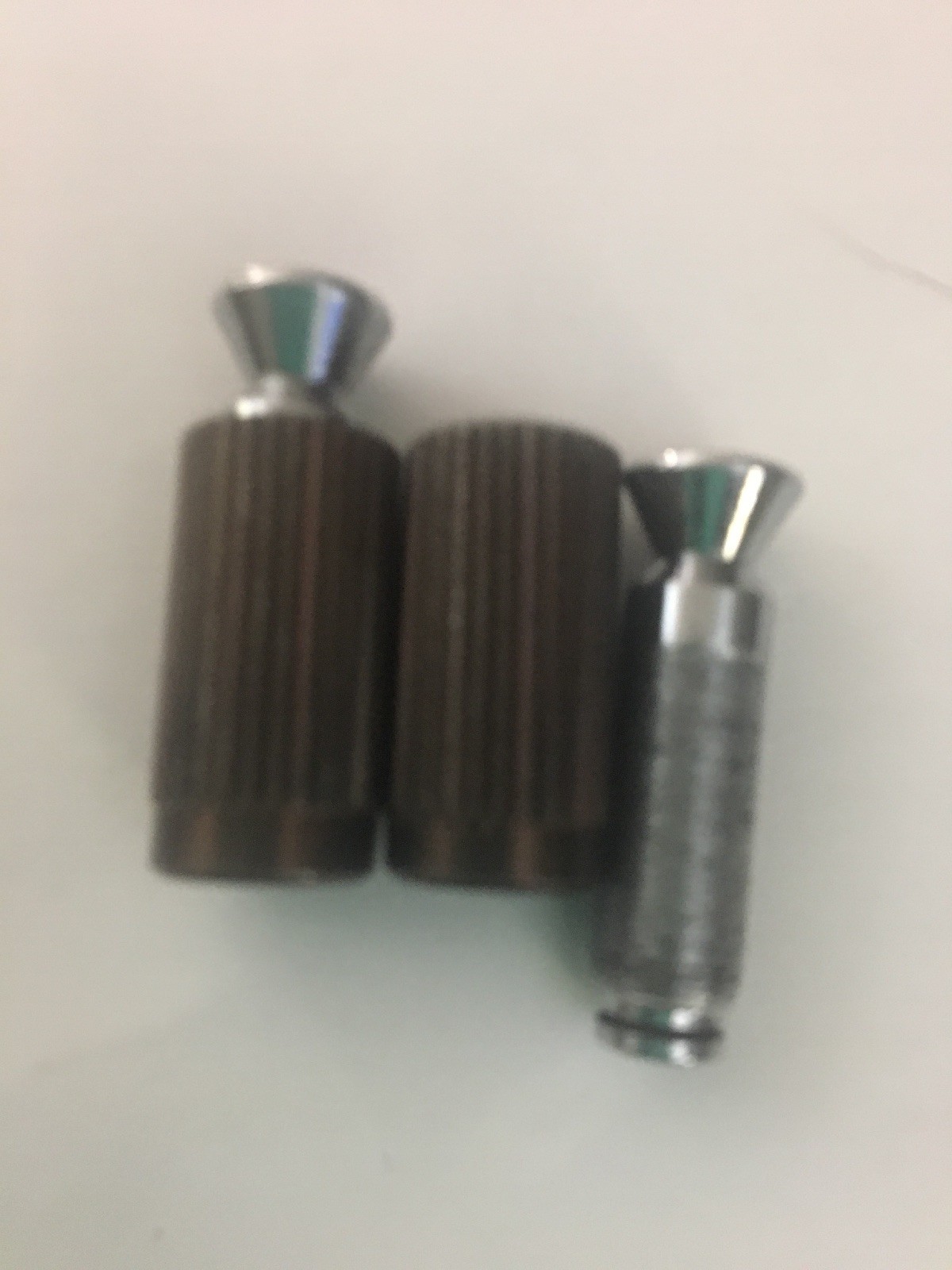 2  New From Schaller Made in Germany CHROME  pivot posts for guitar bridge