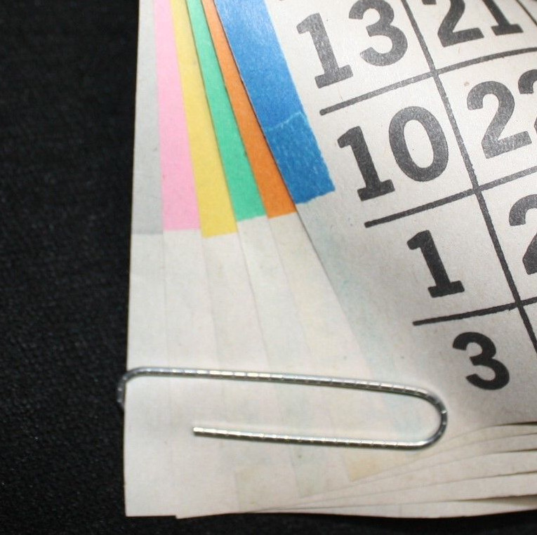 BINGO PAPER Cards sheets 1 on 6 Blue Border - 50 pack