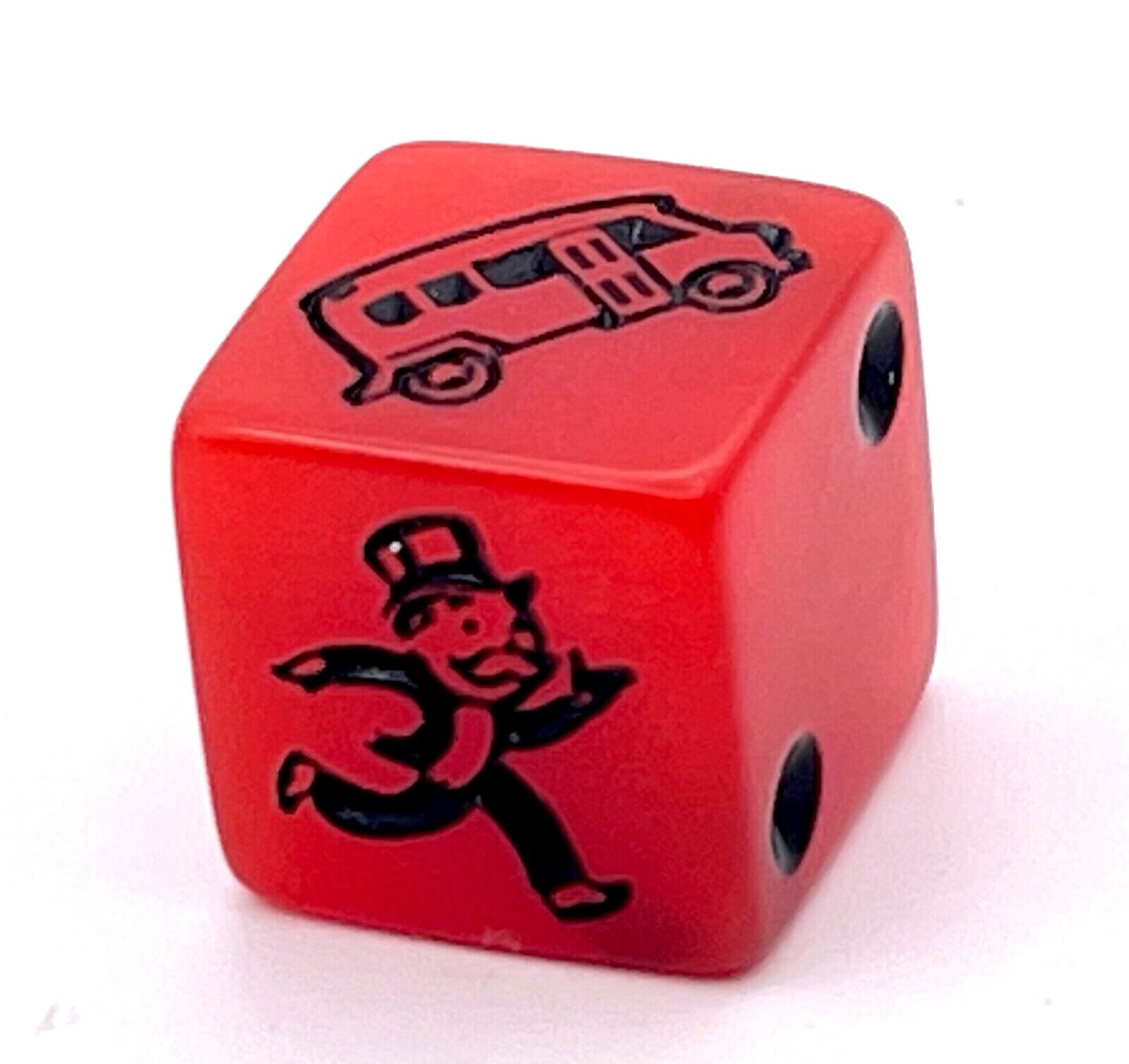 Monopoly Speed Die - Red and Black - Game Replacement Part