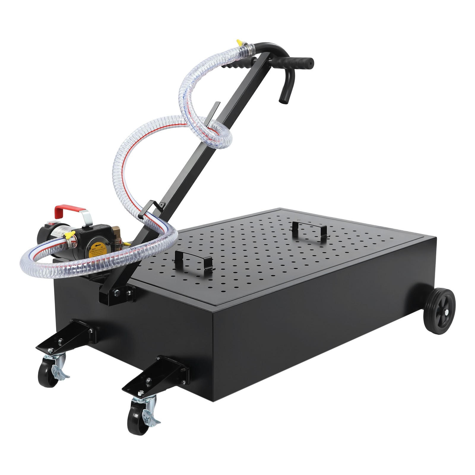 Oil Drain Pan 75.71L/20 Gallon Oil Drain Cart w/ Pump Oil Drain Pan 40L/Min
