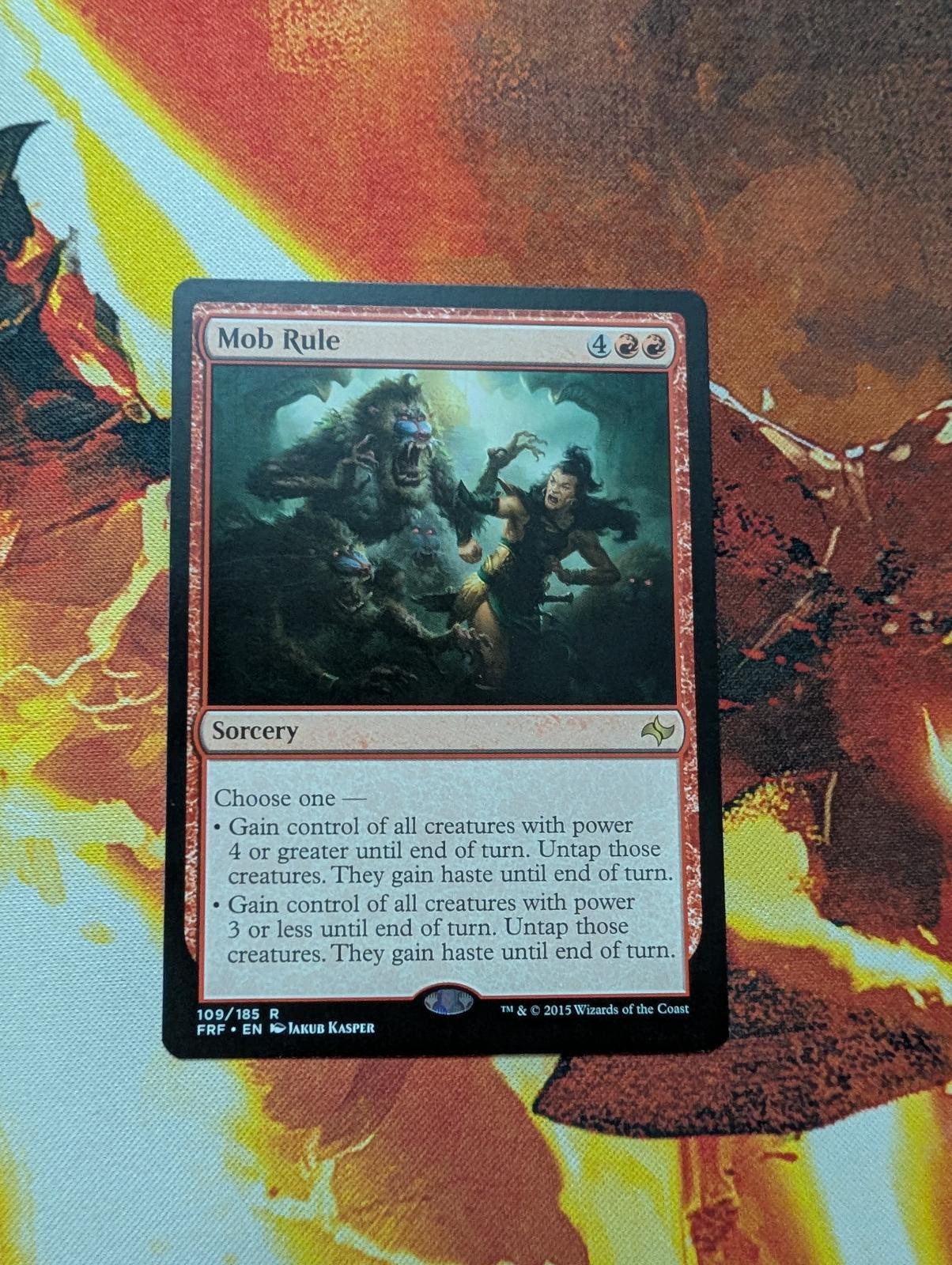 Mob Rule Rare Magic: The Gathering Fate Reforged Near Mint