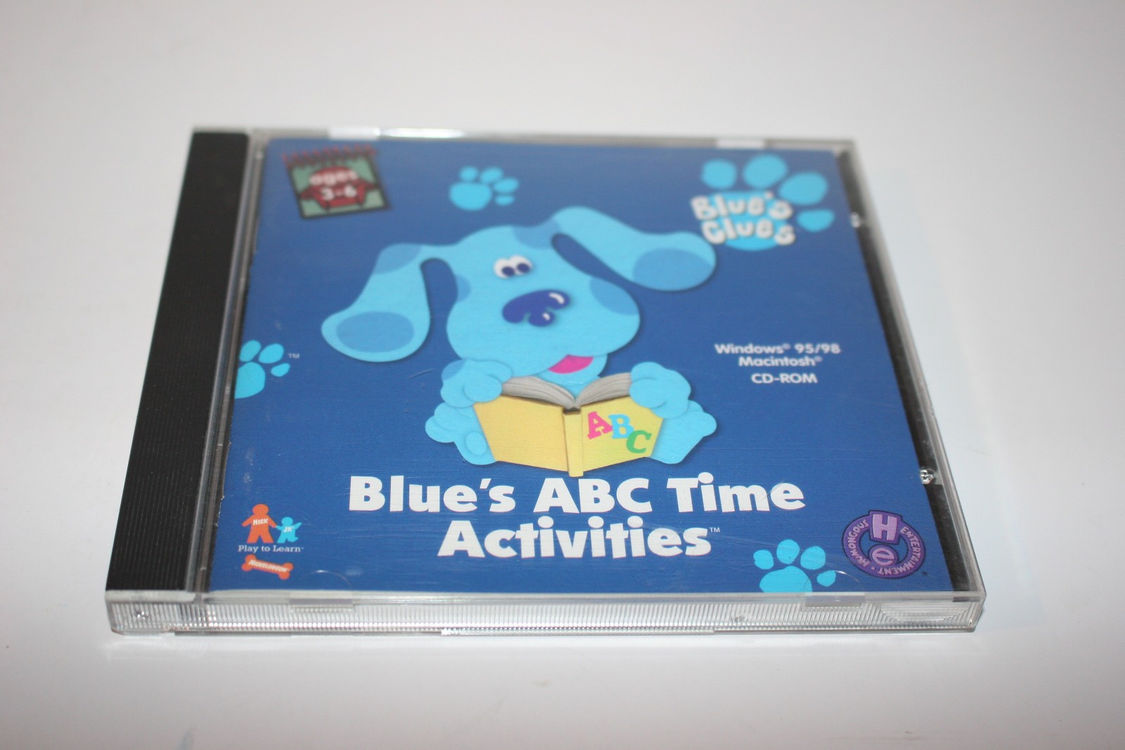 1998 Blue's Clues ABC Time Activities Windows 95/98 Macintosh CD-Rom Software