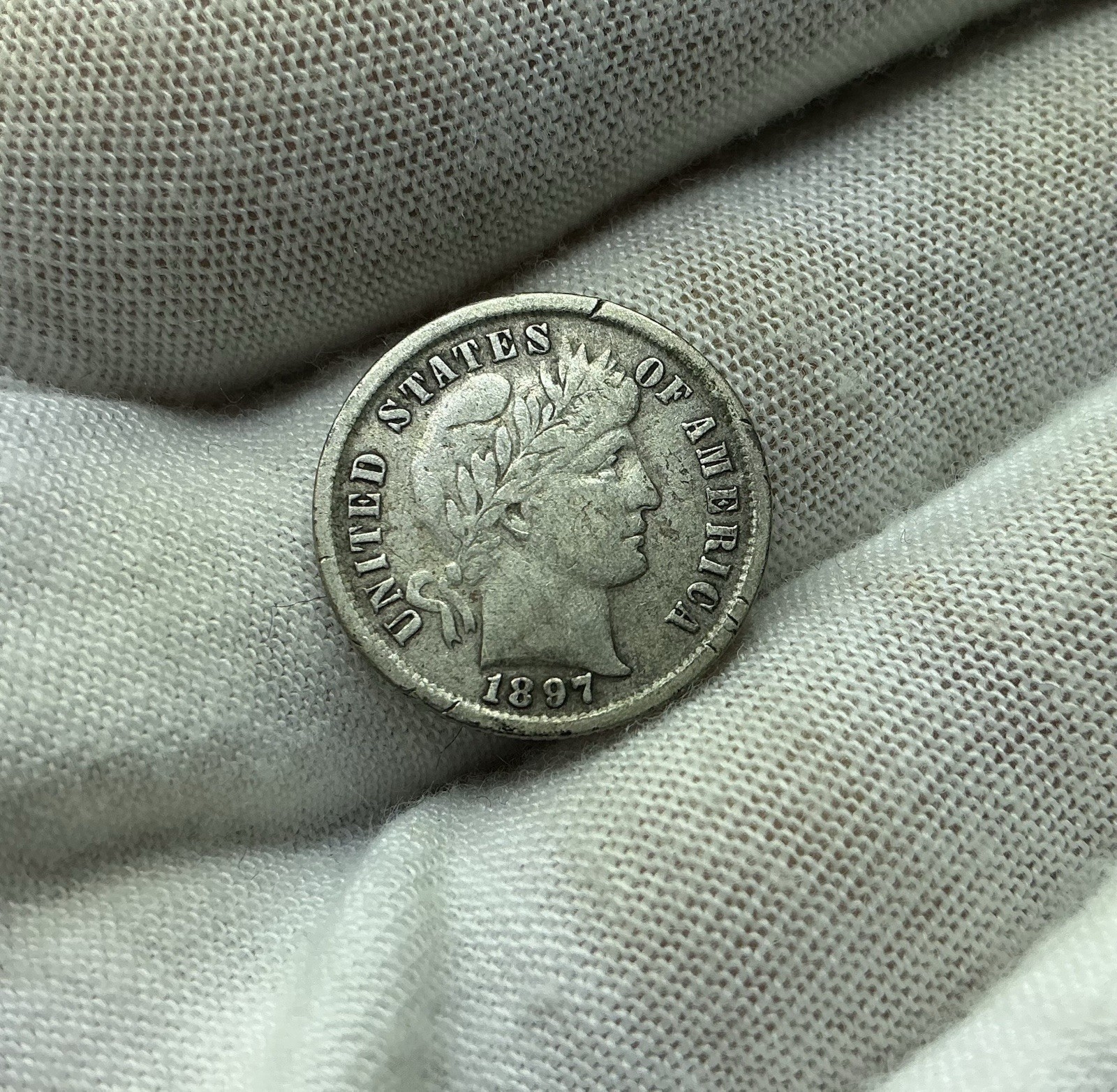 1897 10C Barber Dime G339