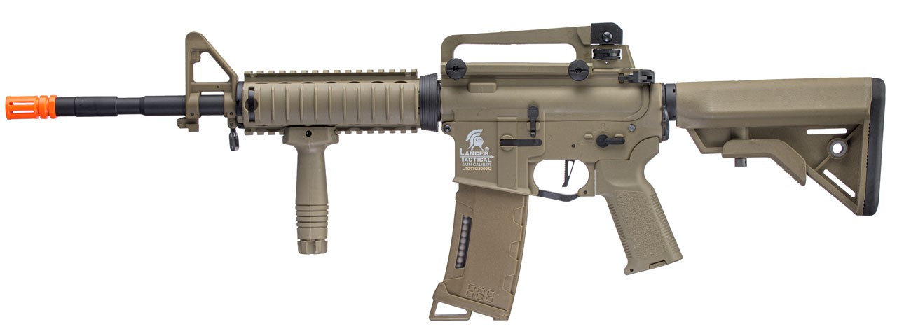 Lancer Tactical Gen 3 M4 SopMod Electric Airsoft AEG Rifle Gun (Dark Earth)