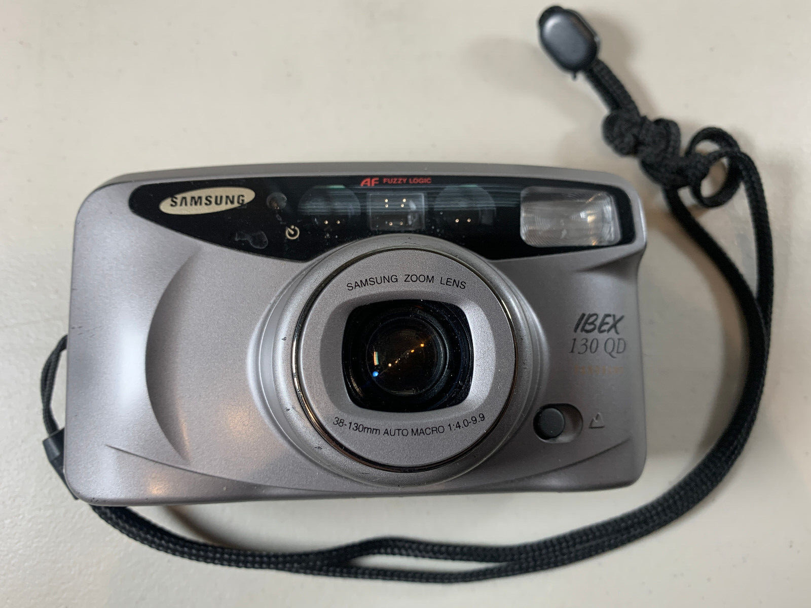 Partial Tested Works Samsung IBEX 130 QD Panorama 35mm Camera Flash New Battery