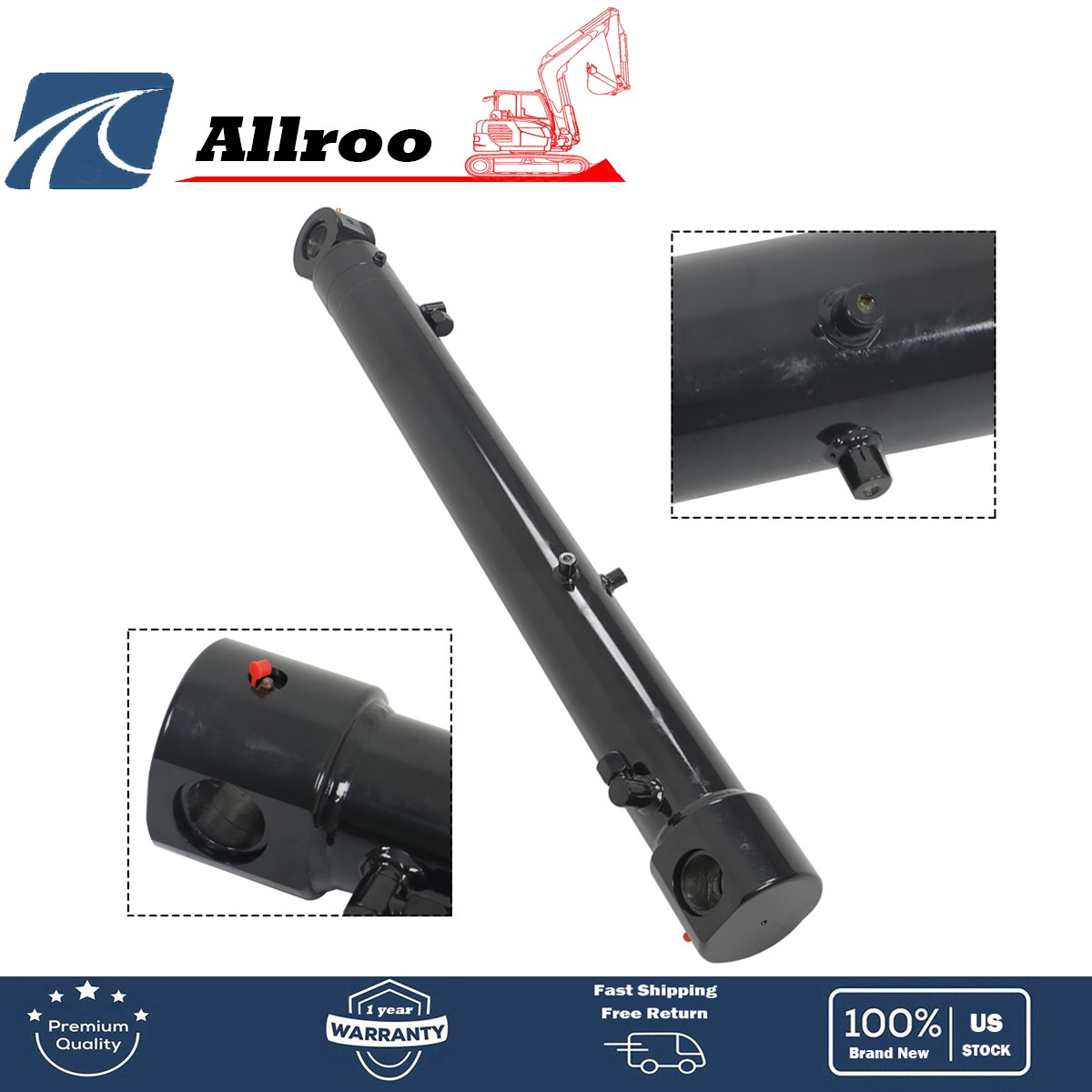 New Hydraulic Boom Cylinder For Bobcat Mini Excavator E32 E32I E35 E35I 7191555