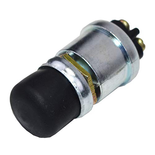 Momentary Push Button Switch - Neoprene Cap & Panel Mount Start Button in 5/8