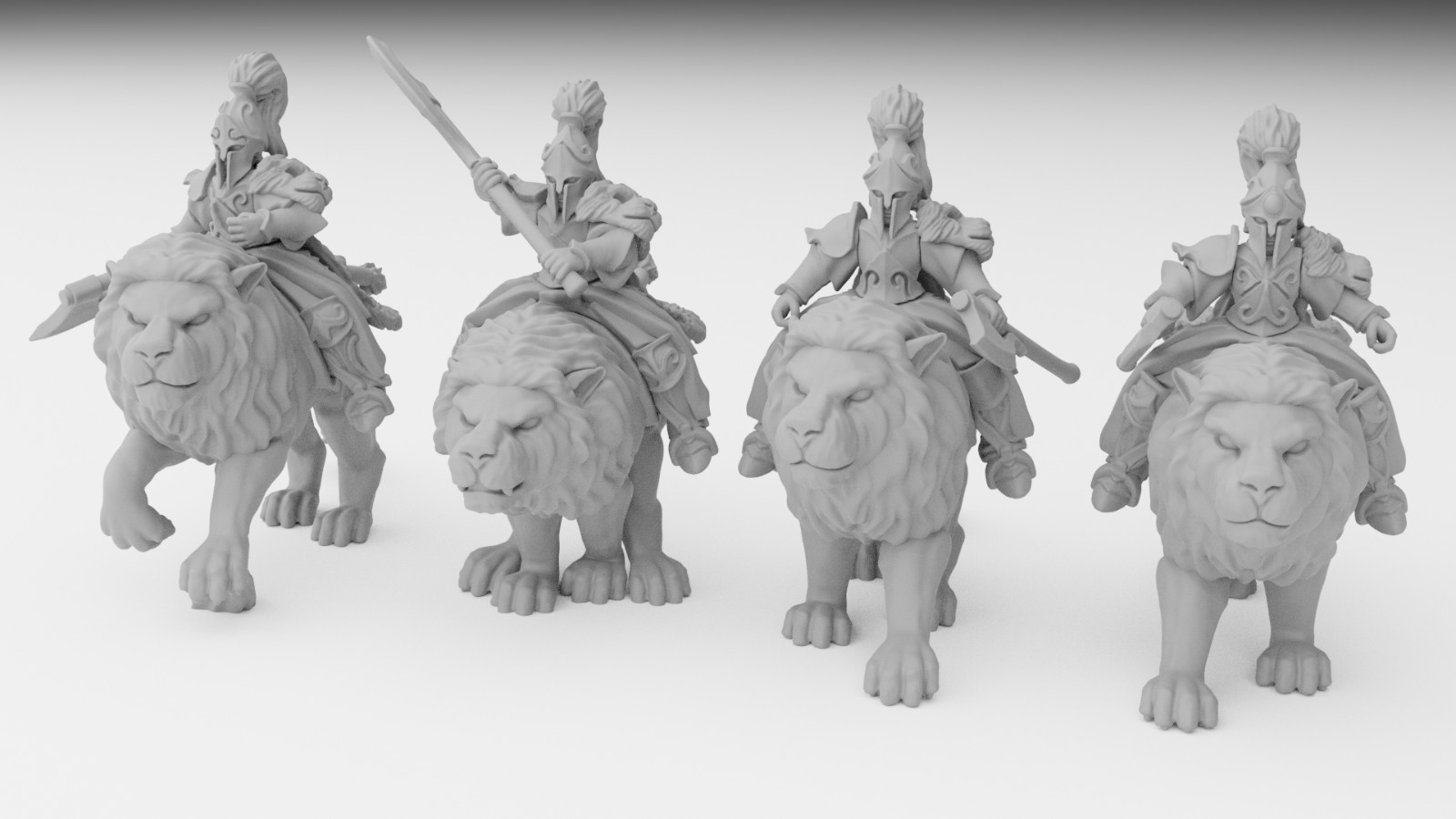 x5 High Elves - Lion Cavalry - Illhadiel Miniatures 28mm