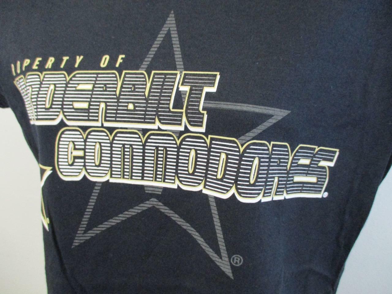 New Vanderbilt Commodores Womens Sizes M-L-XL Black Shirt