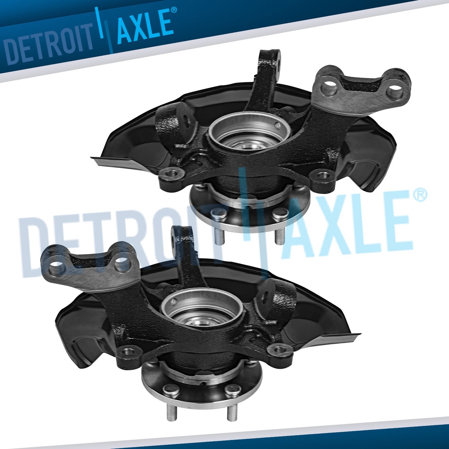 Front Steering Knuckles & Wheel Hub Bearings for 2004 - 2007 Toyota Highlander