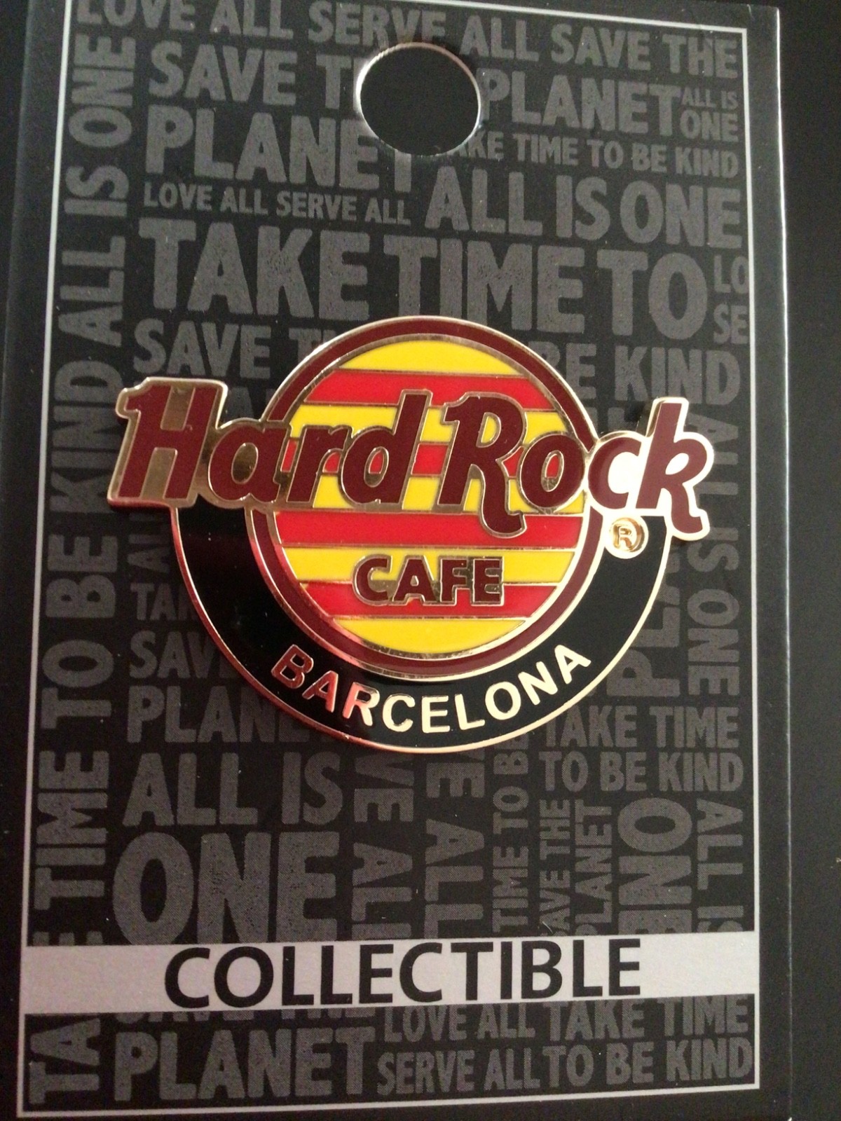 HRC Hard Rock Cafe Barcelona Core Flag Logo Series Pin 2025