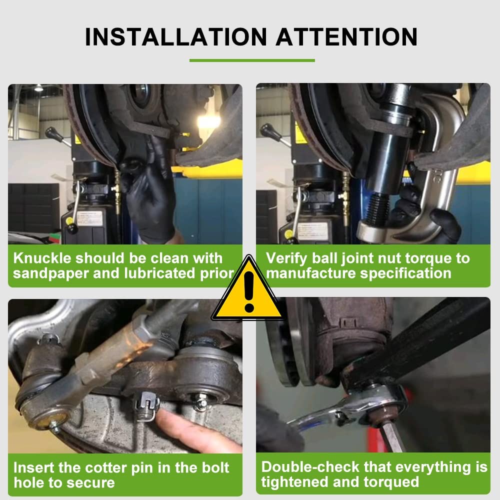 6pcs Front Suspension Ball Joint TieRod SwayBar Link for Avalon Camry 2012-2018