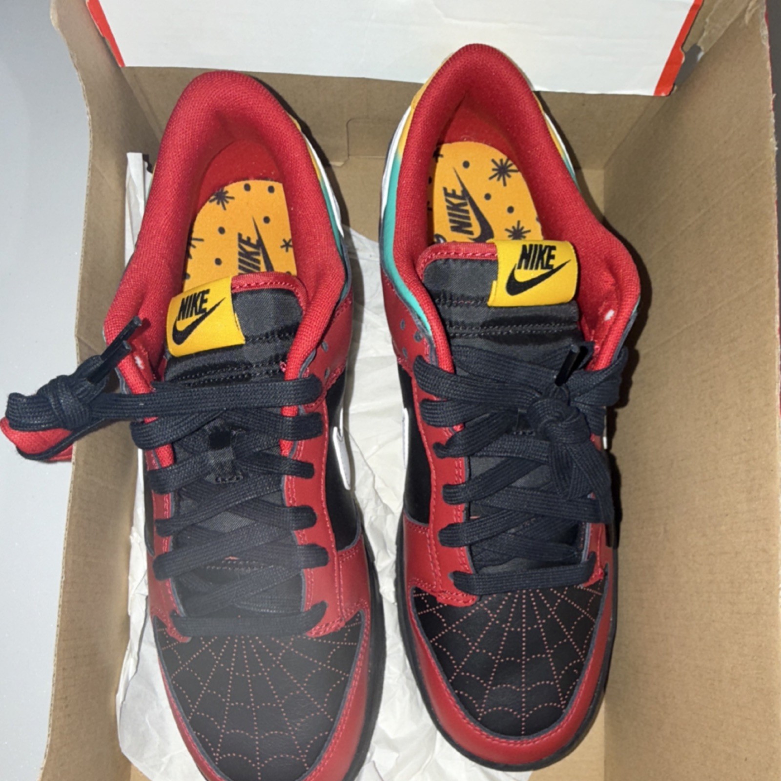 Nike dunk high bikers tattoos no box lid
