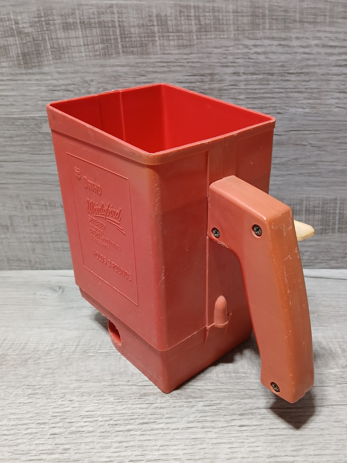 Vintage Ortho Whirlybird Multi-Purpose Hand Held Spreader Grass Seed Fertilizer