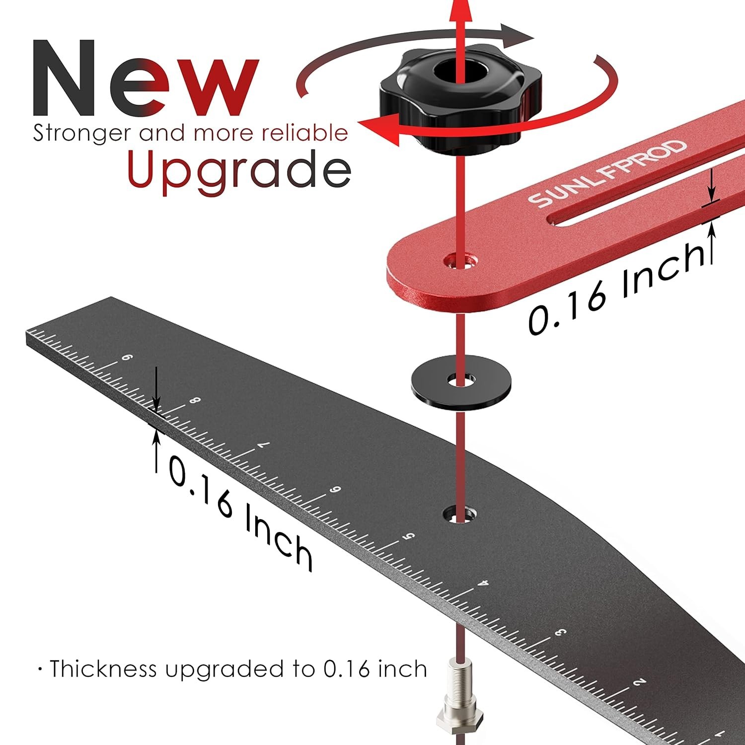 Solid Stair Tread Tool - Precision Stair Measuring Gauge