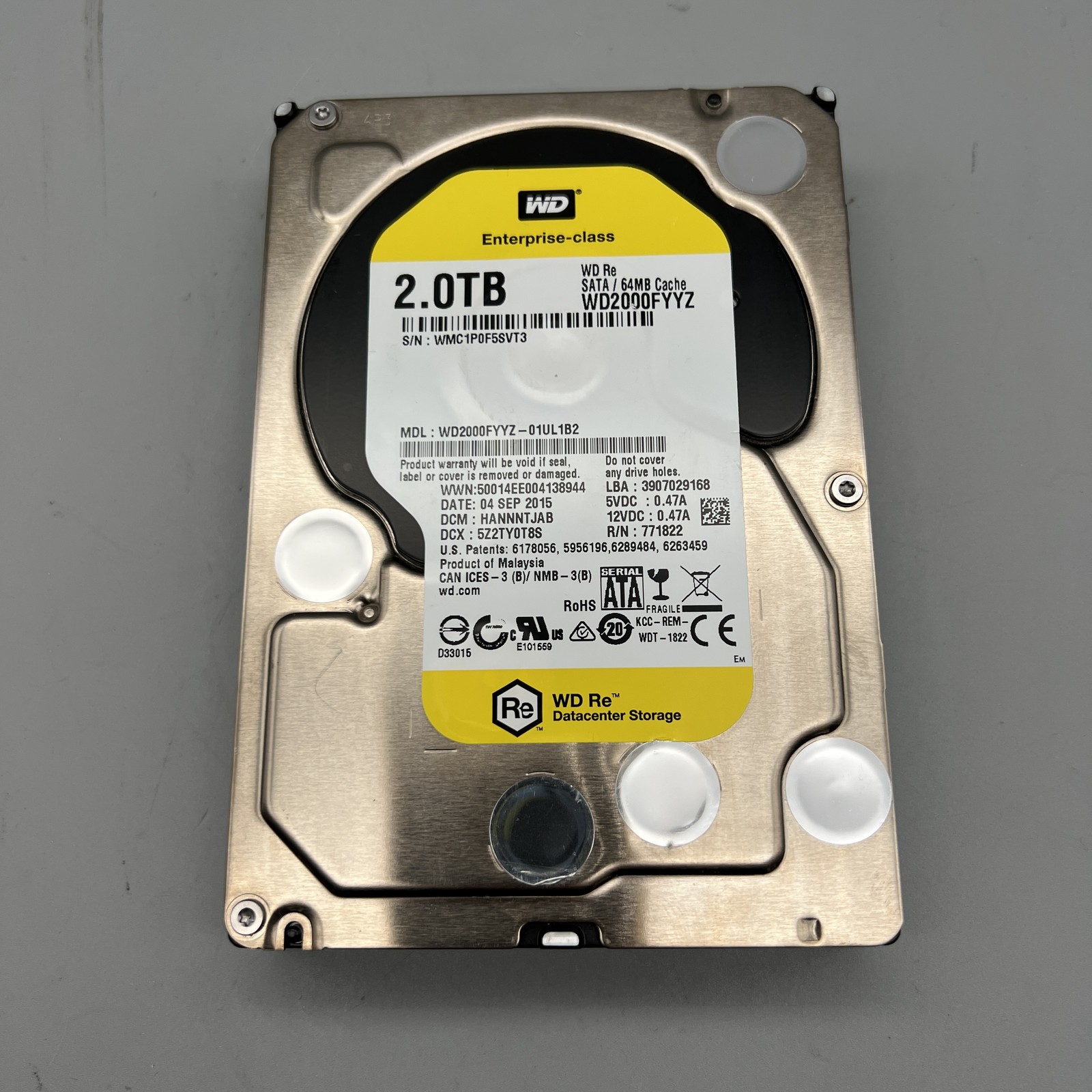 Western Digital Re Enterprise-Class WD2000FYYZ-01UL1B2 2.0TB SATA 64MB Cache