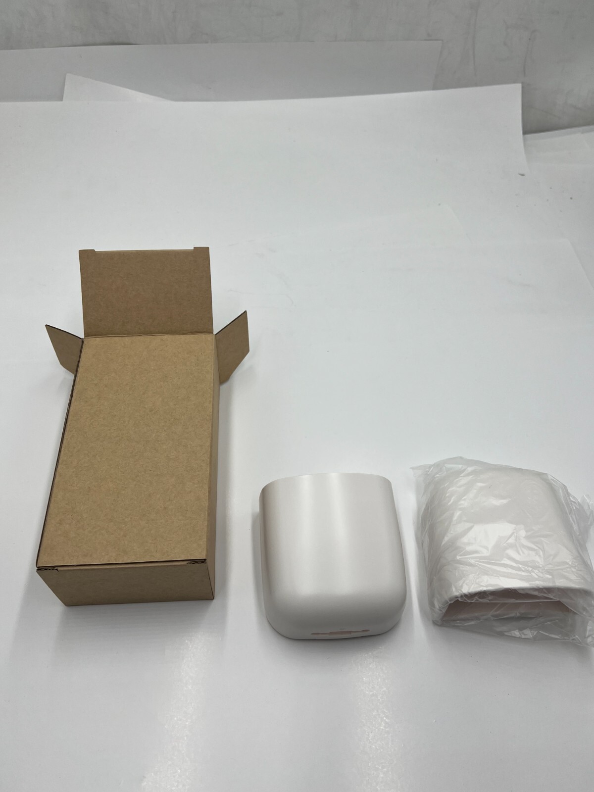 QTY 4 Lunmore Wall Mounted Remote Control Holder L0318  with Adhesive White ABS