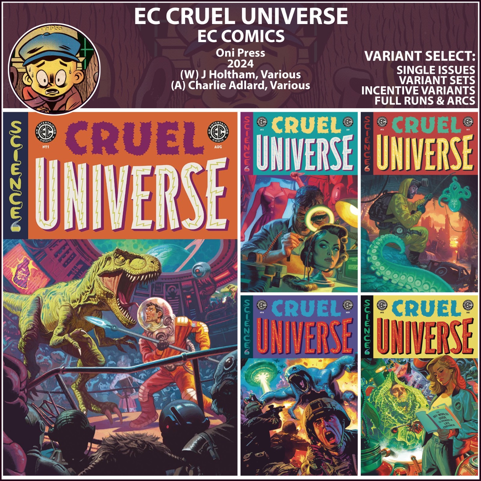 EC Cruel Universe (2024) #1 2 3 4 5 Oni Press COVER SELECT