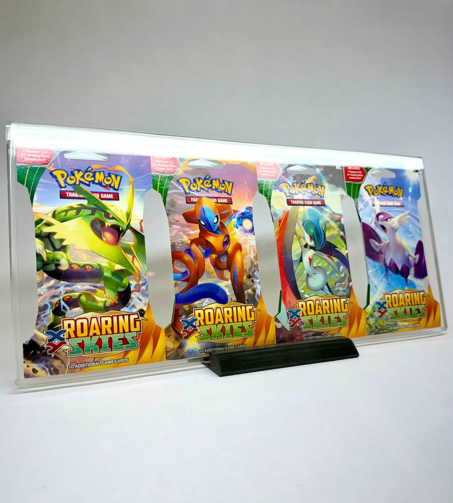 POKEMON SLEEVED BLISTER ART SET ACRYLIC CASE | 4 PACK DISPLAY | UV