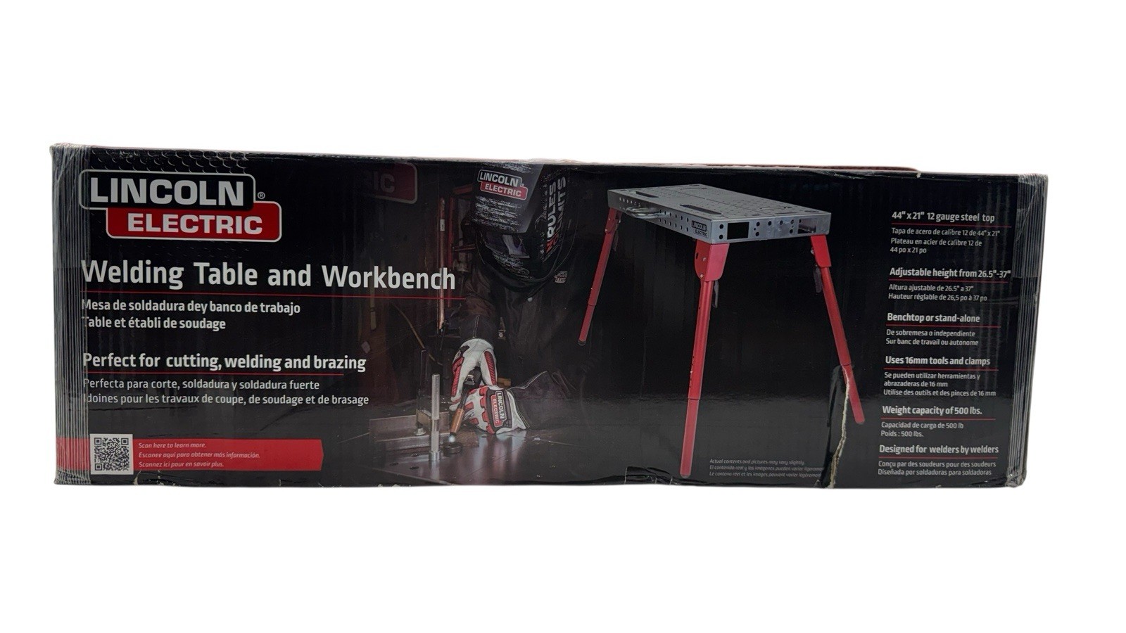 Lincoln Electric 44 in. x 21 in. Portable Welding Table and Workbench K5334-1